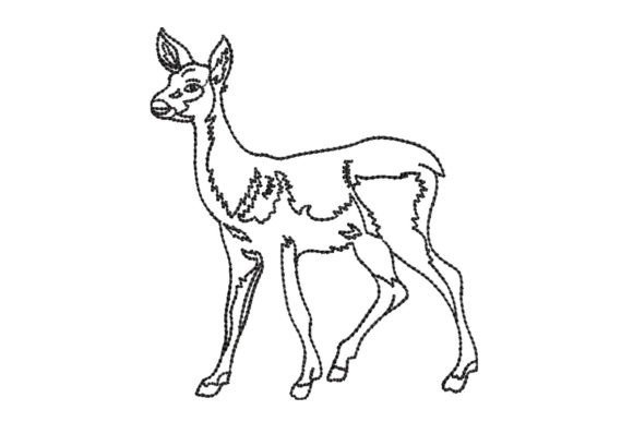 Deer Outline: A Boutique Sweatshirt Embroidery Review